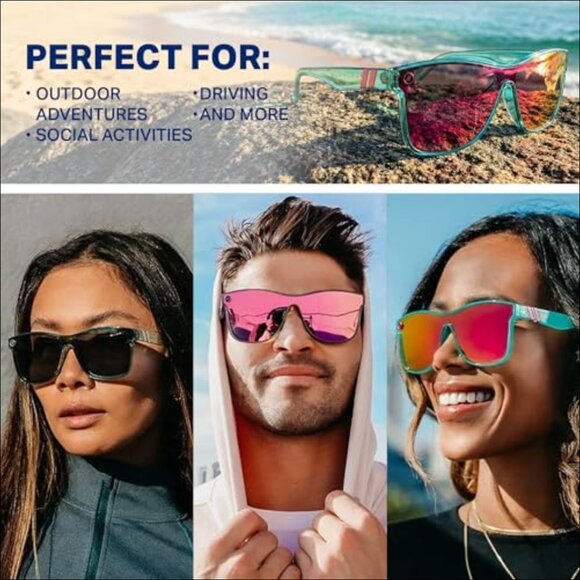 Polarized Sunglasses with Mirrored Lens, 100% UV Protection, Flat Lens main image 6